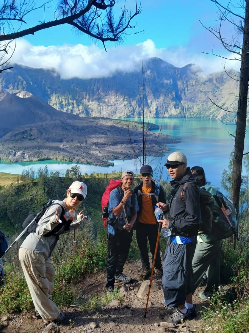 Segara Anak lake inside Mount Rinjani